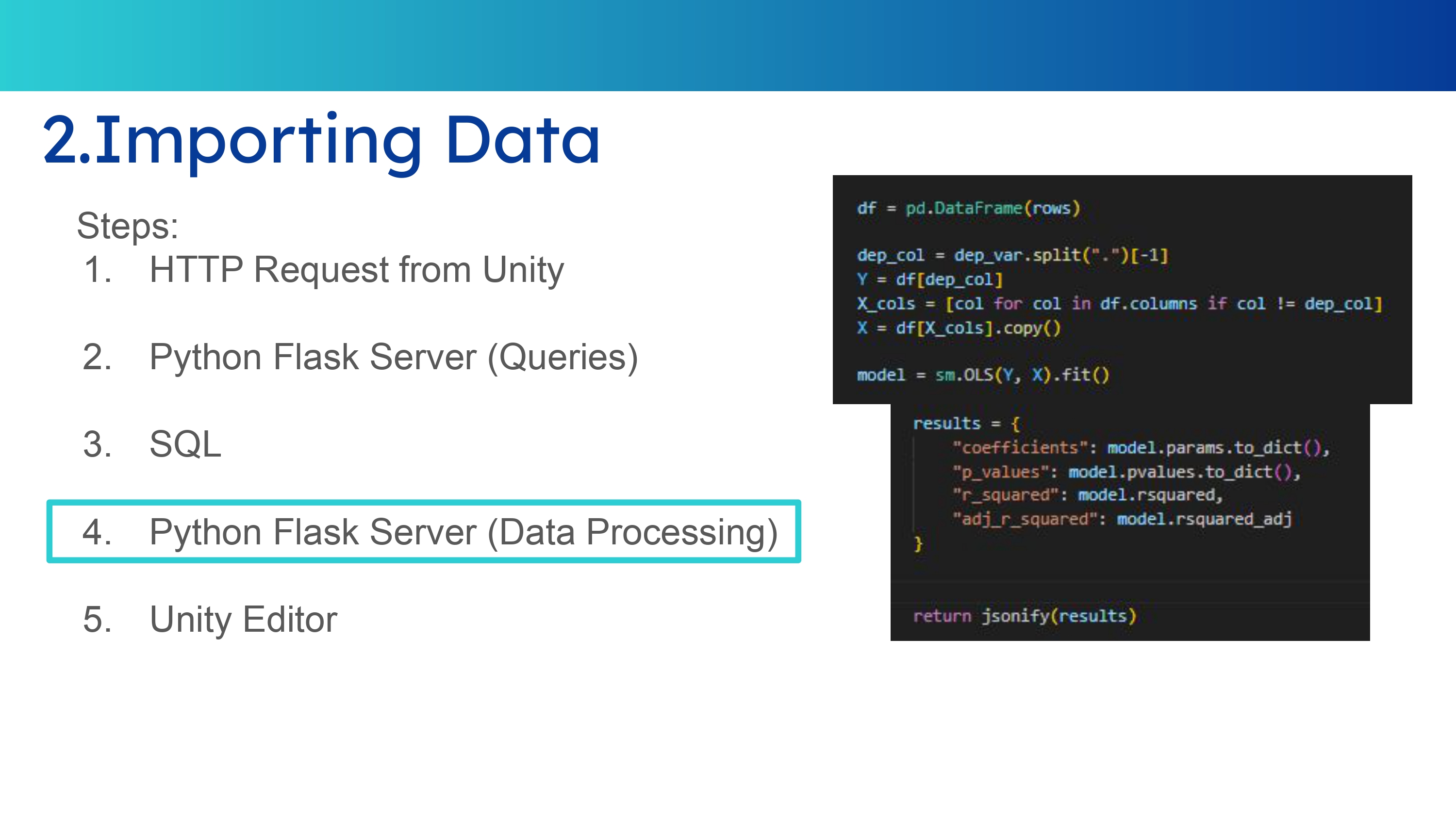 Flask Processing Data